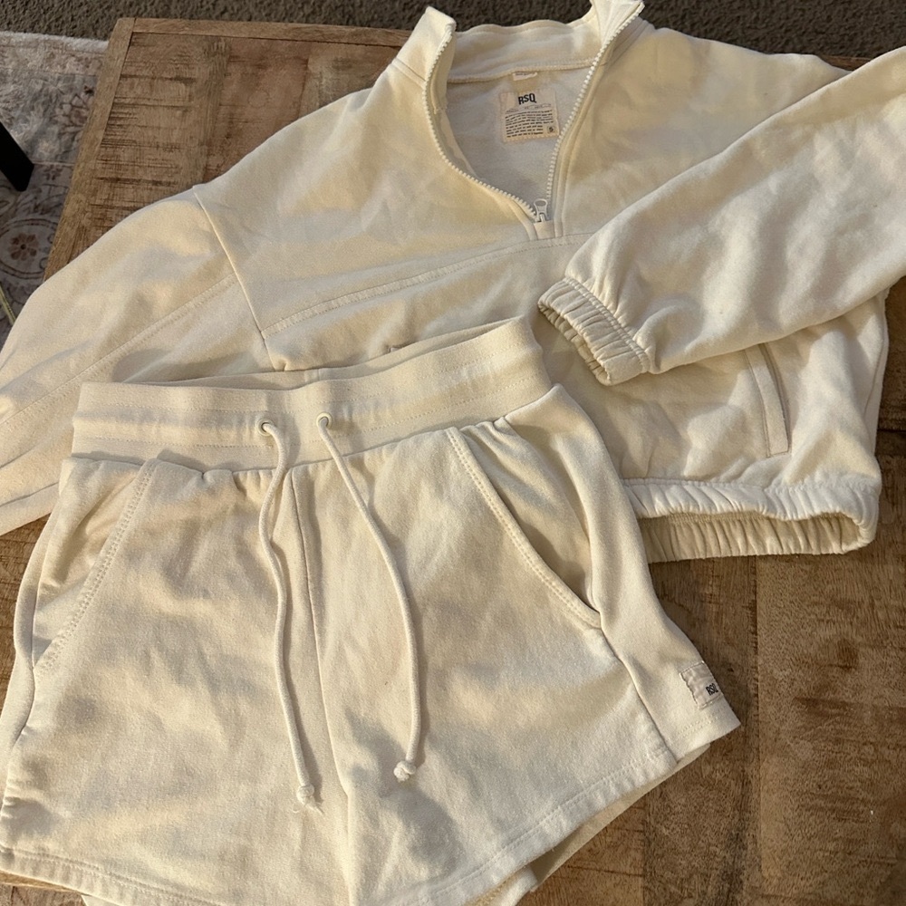 RSQ women’s fleece sweater and shorts set